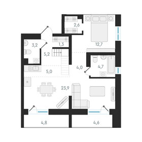 79,7 м², 3-комнатная квартира 11 300 000 ₽ - изображение 34