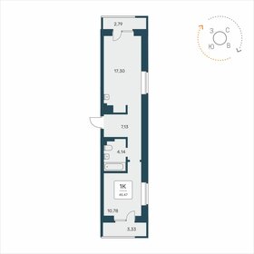 55,3 м², 2-комнатная квартира 7 490 000 ₽ - изображение 57