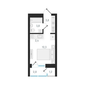24,8 м², квартира-студия 4 850 000 ₽ - изображение 21