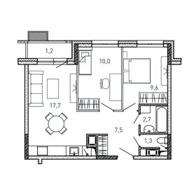 44,6 м², 2-комнатная квартира 6 500 000 ₽ - изображение 76