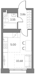 21 м², квартира-студия 9 800 000 ₽ - изображение 100