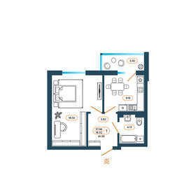 43 м², 2-комнатная квартира 3 100 000 ₽ - изображение 63