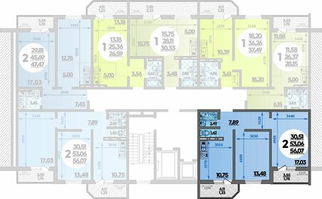 48 м², 2-комнатная квартира 4 950 000 ₽ - изображение 72