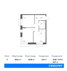 53 м², 2-комнатная квартира 14 450 994 ₽ - изображение 4