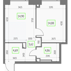 Квартира 42,2 м², 1-комнатная - изображение 2