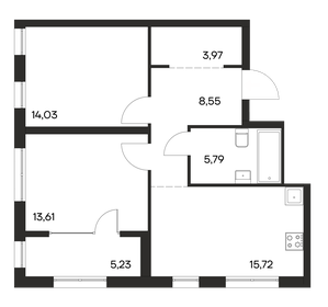 66,9 м², 2-комнатная квартира 8 697 000 ₽ - изображение 8