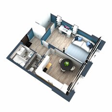 Квартира 41,2 м², 1-комнатная - изображение 4
