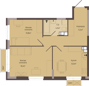 80 м², 3-комнатная квартира 8 200 000 ₽ - изображение 103