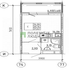 Квартира 21,6 м², студия - изображение 2