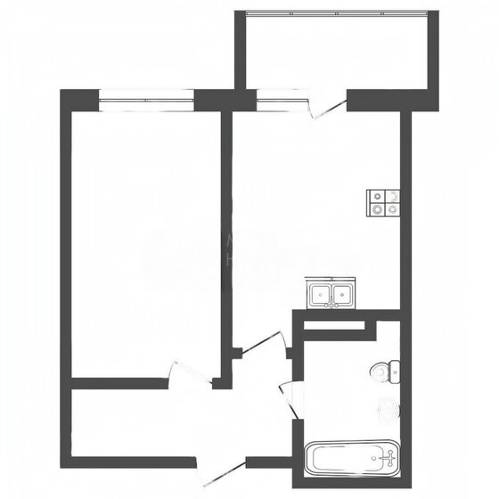 29,2 м², 1-комнатная квартира 3 900 000 ₽ - изображение 1