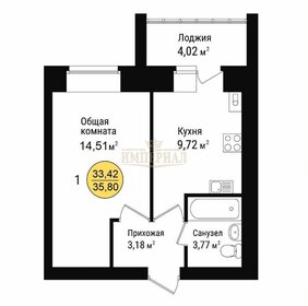 32,4 м², 1-комнатная квартира 3 399 999 ₽ - изображение 71