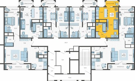 37 м², 1-комнатная квартира 3 500 000 ₽ - изображение 47