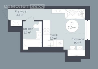 21 м², квартира-студия 6 650 000 ₽ - изображение 34