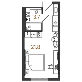 28 м², квартира-студия 9 500 000 ₽ - изображение 107