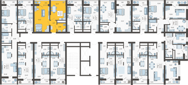 24 м², 1-комнатная квартира 7 900 000 ₽ - изображение 172