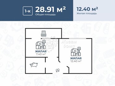 Квартира 30 м², 1-комнатная - изображение 1