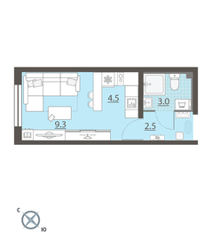 35 м², 1-комнатная квартира 5 740 000 ₽ - изображение 29