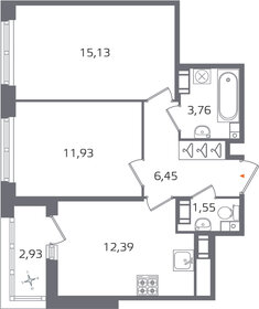 50,4 м², 2-комнатная квартира 14 520 000 ₽ - изображение 142
