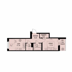 Квартира 38,5 м², 1-комнатная - изображение 1