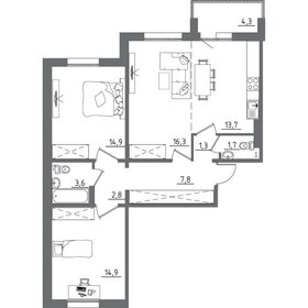 40 м², 1-комнатная квартира 4 900 000 ₽ - изображение 36