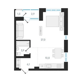 46 м², 1-комнатная квартира 8 150 000 ₽ - изображение 69