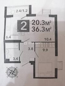 Квартира 36,3 м², 2-комнатная - изображение 1