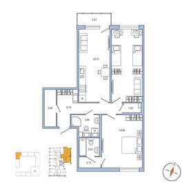 80,3 м², 2-комнатная квартира 18 700 000 ₽ - изображение 78
