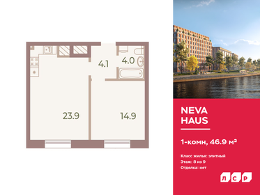 48 м², 1-комнатная квартира 20 025 600 ₽ - изображение 12