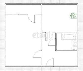 Квартира 37,3 м², 1-комнатная - изображение 1