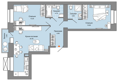 72 м², 3-комнатная квартира 10 116 870 ₽ - изображение 27