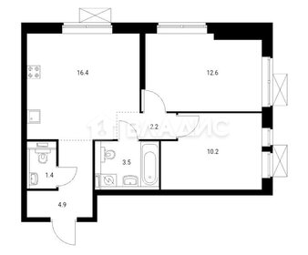 Квартира 51,2 м², 2-комнатная - изображение 1