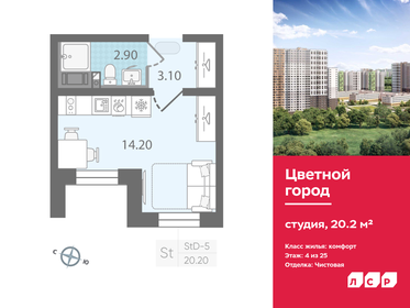 29,2 м², 1-комнатная квартира 3 950 000 ₽ - изображение 42