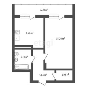 Квартира 35 м², 1-комнатная - изображение 1