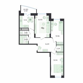 Квартира 78,3 м², 3-комнатная - изображение 1
