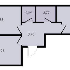 Квартира 66,4 м², 2-комнатная - изображение 2
