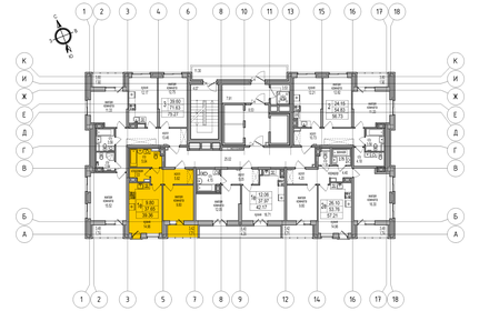 Квартира 37,7 м², 1-комнатная - изображение 2