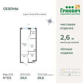 34,1 м², 1-комнатная квартира 8 896 234 ₽ - изображение 17