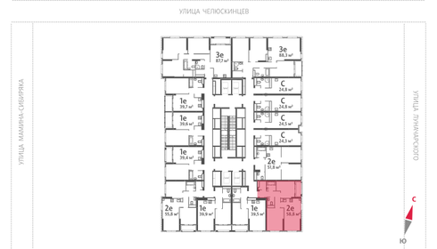 58,2 м², 2-комнатная квартира 9 294 540 ₽ - изображение 16