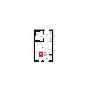 Квартира 23,3 м², студия - изображение 1