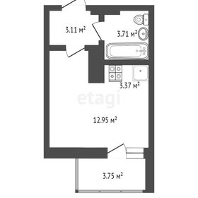 Квартира 27,4 м², студия - изображение 1