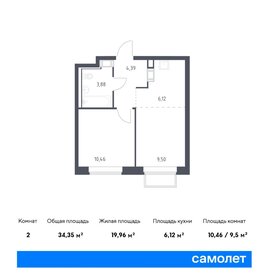 35,2 м², 1-комнатная квартира 8 142 980 ₽ - изображение 36