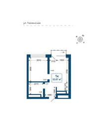 Квартира 33,1 м², 1-комнатная - изображение 2