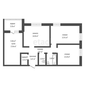 81,6 м², 3-комнатная квартира 12 000 000 ₽ - изображение 55