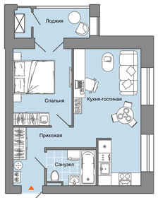 36 м², 2-комнатная квартира 4 290 008 ₽ - изображение 21