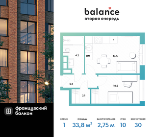 35 м², 1-комнатная квартира 10 500 000 ₽ - изображение 141