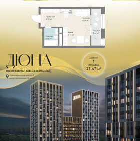 Квартира 27,5 м², студия - изображение 1