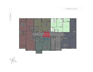 61,3 м², 2-комнатная квартира 7 732 000 ₽ - изображение 44