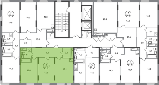 55,5 м², 2-комнатная квартира 14 000 000 ₽ - изображение 56