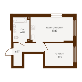 39 м², 1-комнатная квартира 4 440 000 ₽ - изображение 28