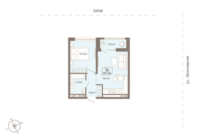 38 м², 2-комнатная квартира 4 860 000 ₽ - изображение 8